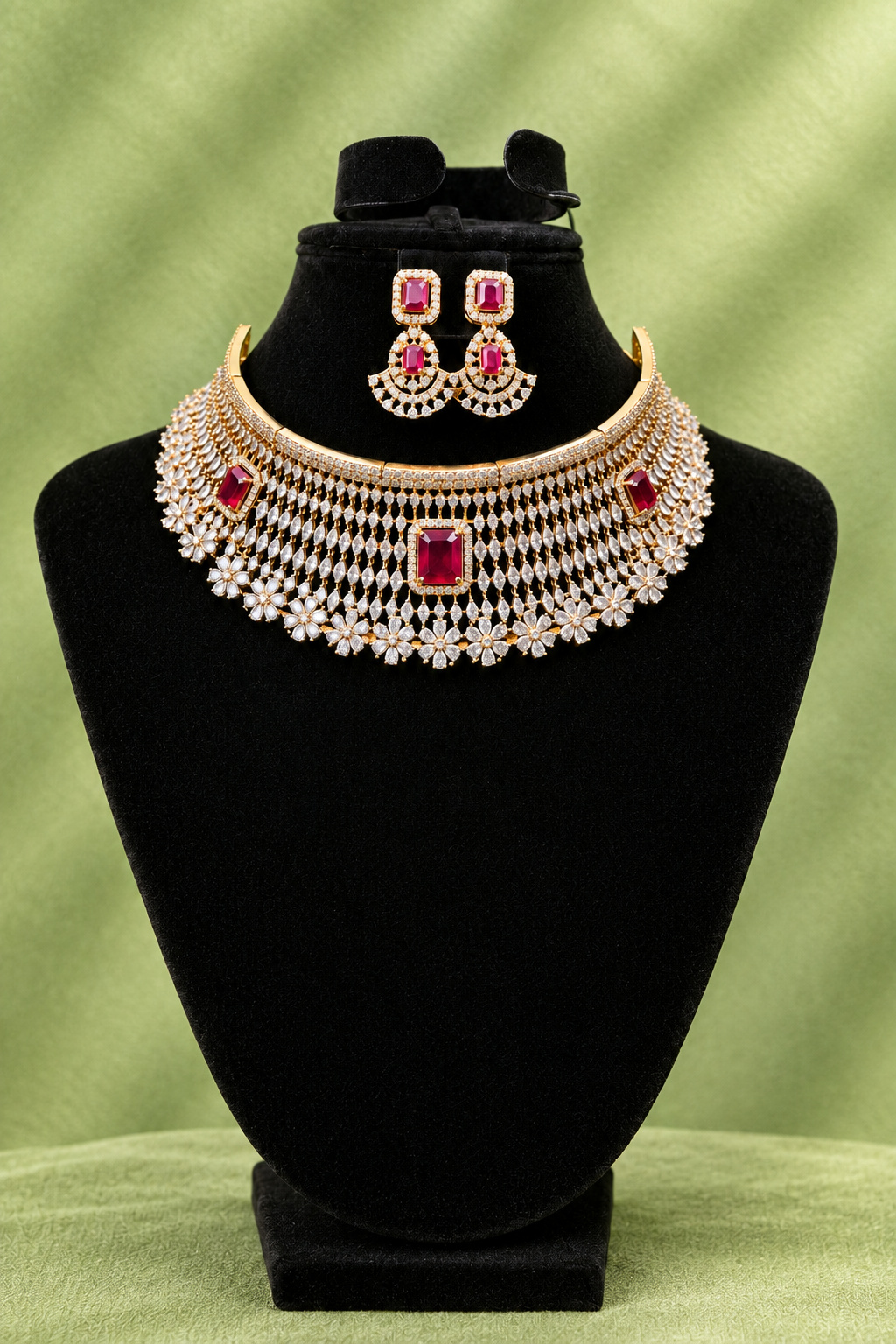 Celeste Marquise Crystal Collar Set