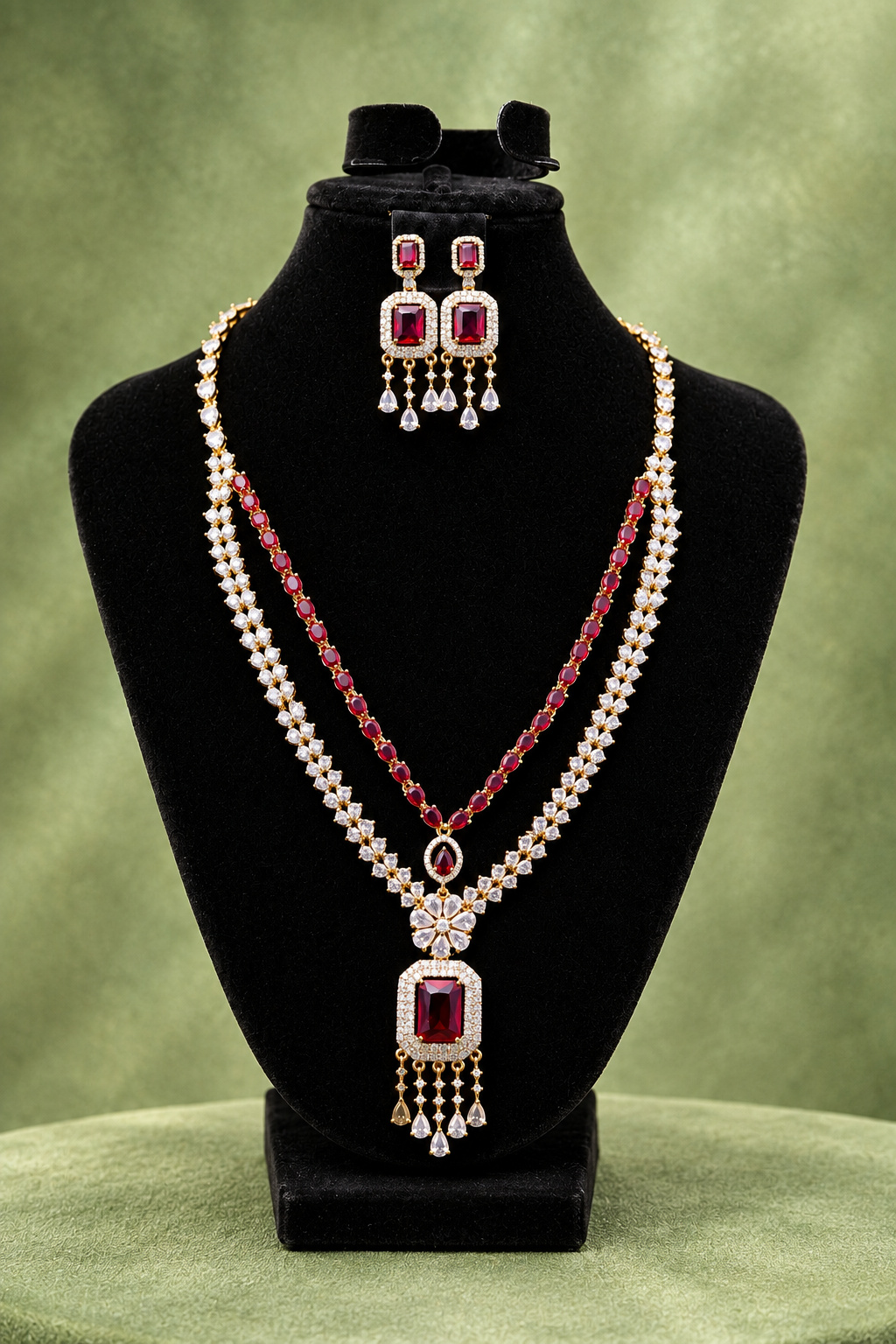Eclipse Emerald Statement Collar