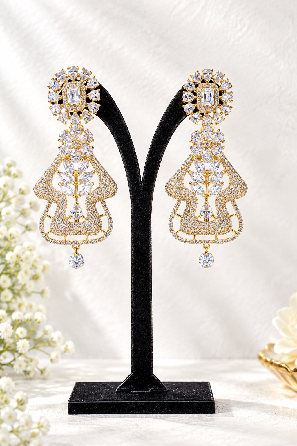 Grand Diamond Chandelier Drop Earrings