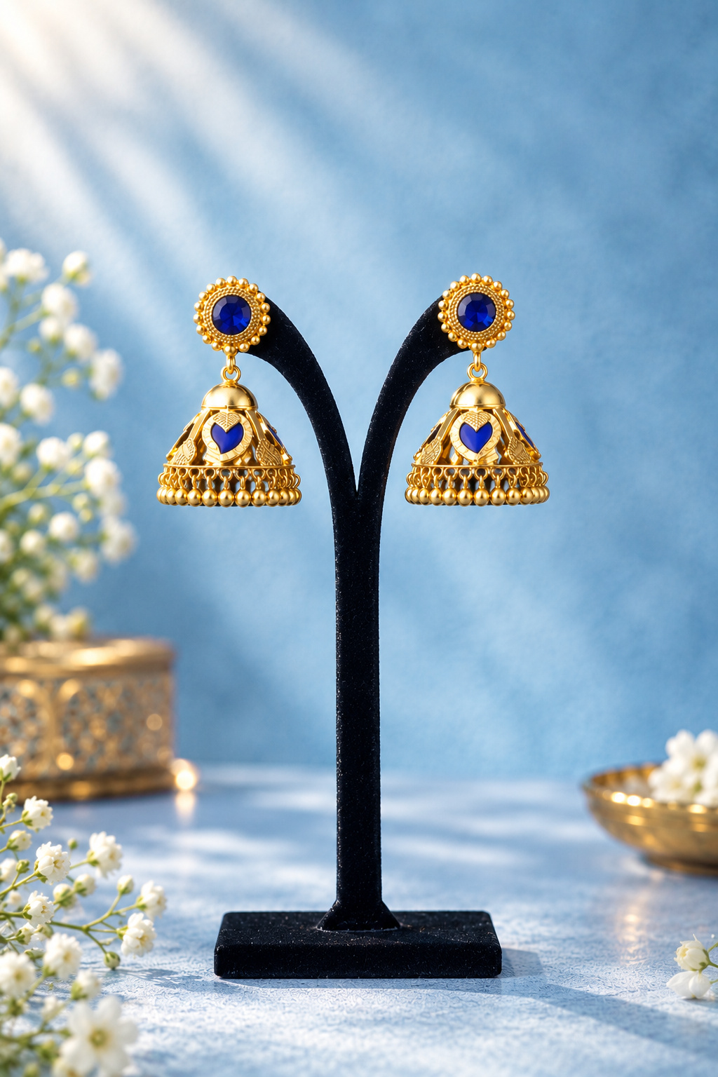 Contemporary Marquise Crystal Drop Earrings