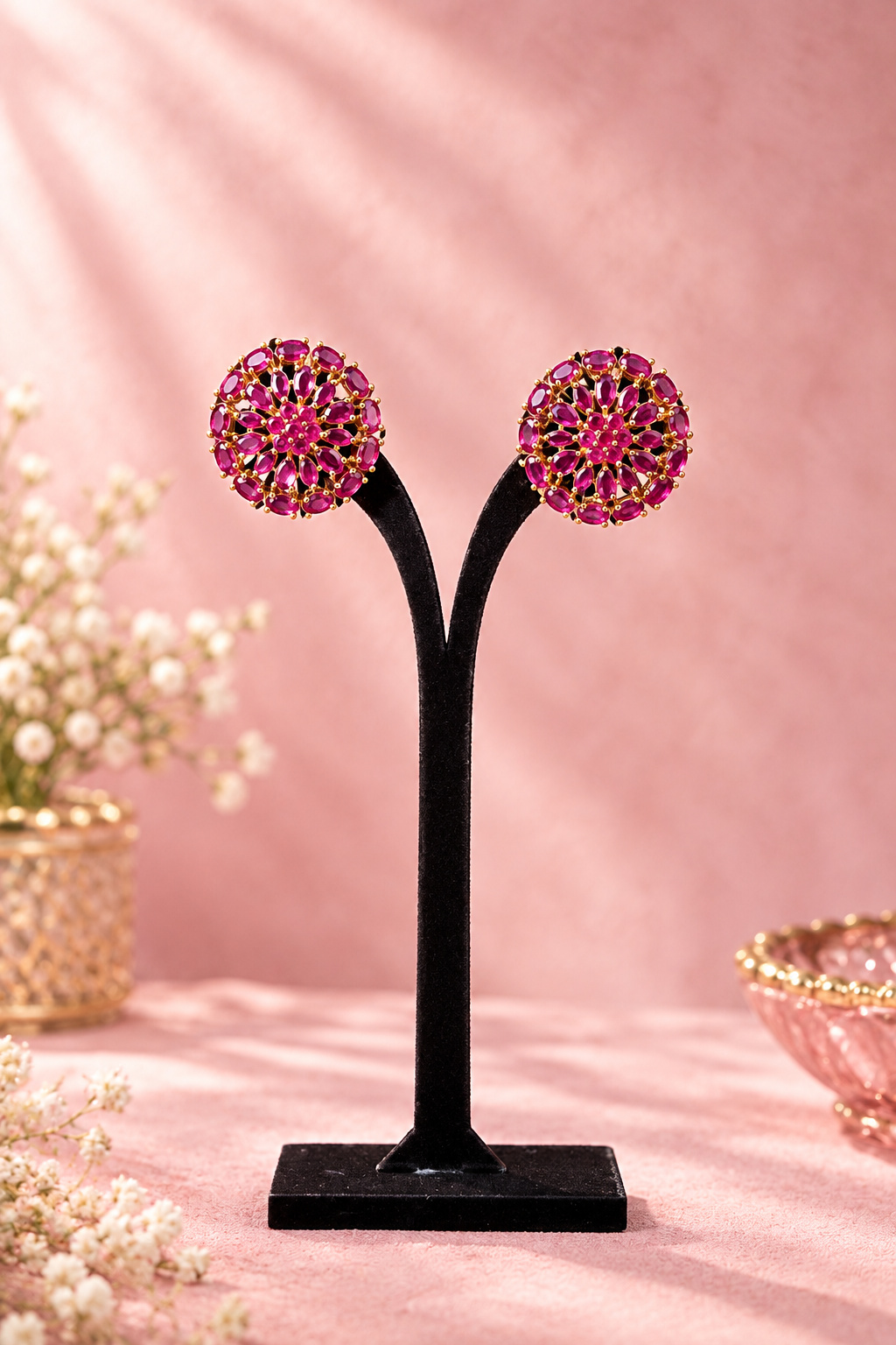 Sapphire & Diamond Regal Chandelier Earrings