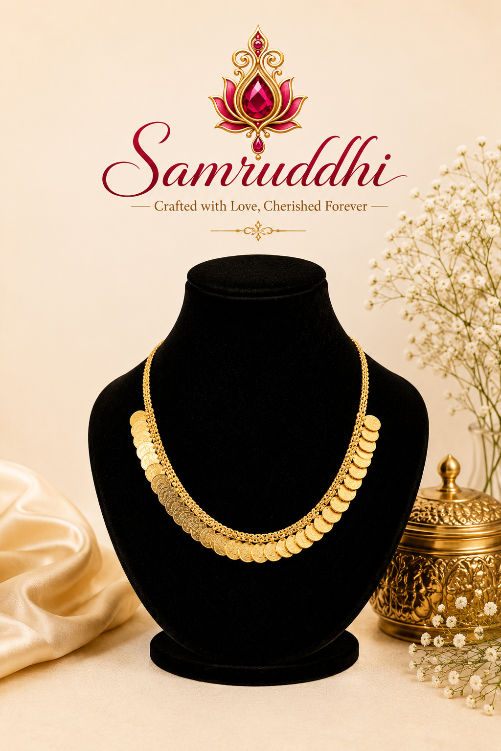 Bridal Nakshi Floral Antique Choker