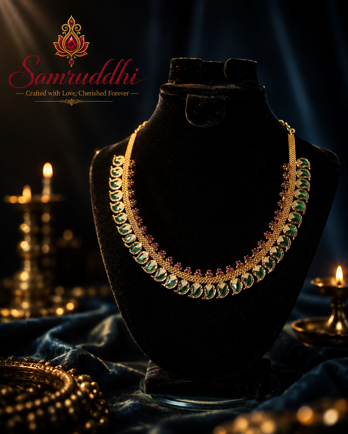 Kemp Stone Classic South Indian Mala