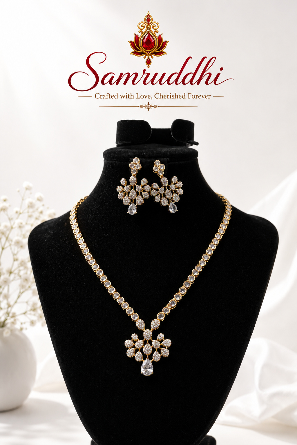 Rani Haar Long Emerald Heritage Chain