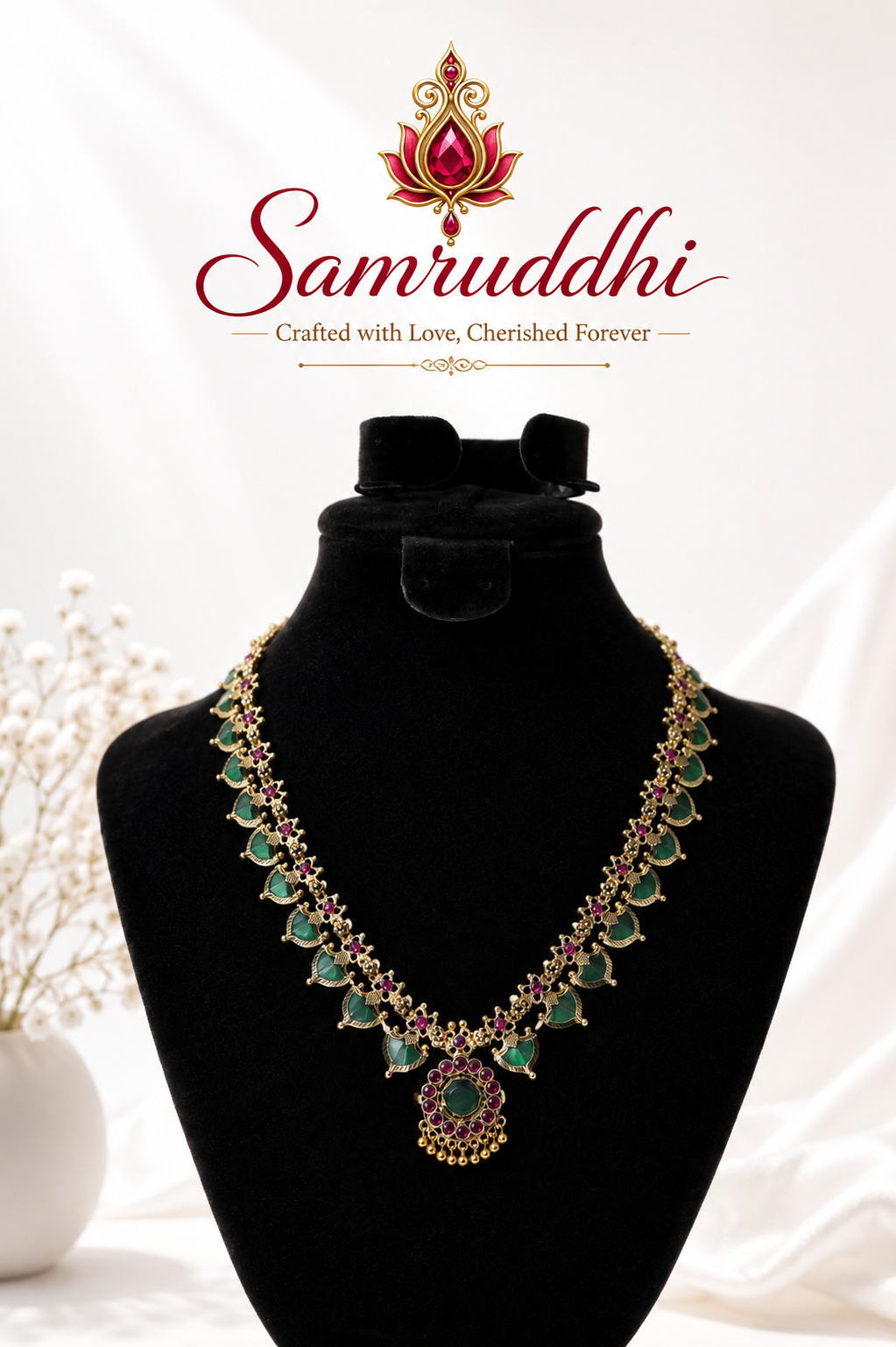 Veda Antique Temple Gold Choker